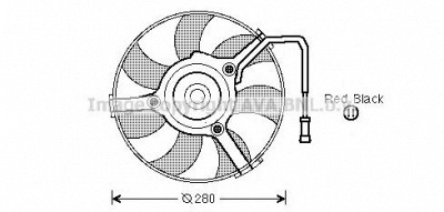AVA QUALITY COOLING ai7504 -  Вентилятор, охлаждение двигателя